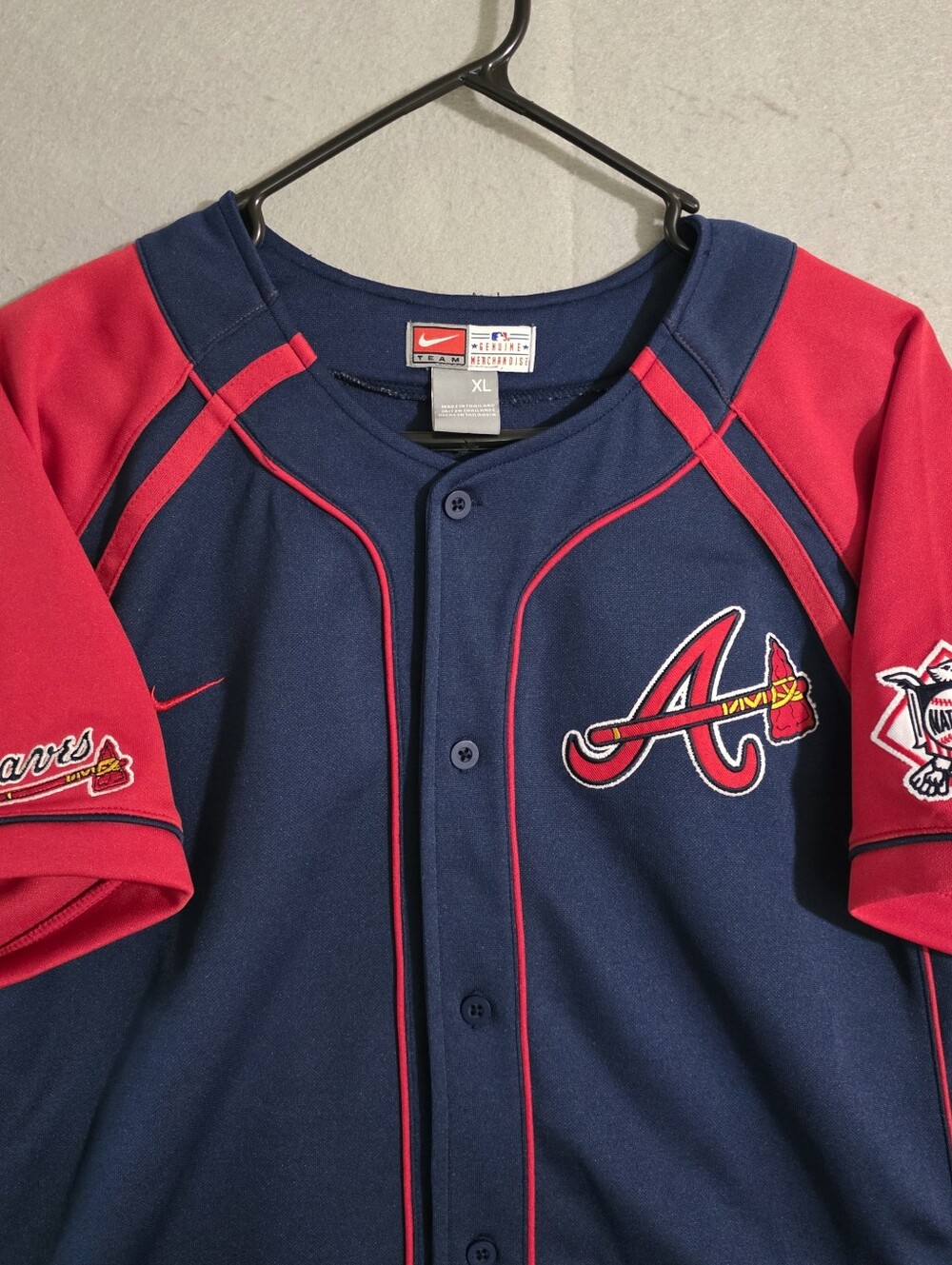 Vtg Nike Youth Atlanta Braves Chipper Jones #10 Jersey Size Youth XL - Picture 7 of 13